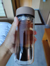 富光 男女士雙層玻璃杯 高硼硅玻璃304茶隔水杯子 帶茶隔泡茶杯500ml 曬單實(shí)拍圖
