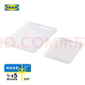 宜家（IKEA）LEGITIM萊吉迪塑料砧板耐用耐磨家用廚房切菜板案板34x24 白色砧板2件套 曬單實(shí)拍圖