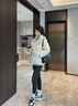 鴨鴨（YAYA）蓄熱短款羽絨服女2025年冬季新款時(shí)尚休閑寬松加厚保暖小個(gè)子外套 米色 M (建議110-125斤) 曬單實(shí)拍圖