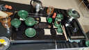 兿凡臻品紫砂功夫茶具套裝全自動(dòng)實(shí)木茶盤(pán)一體式家用陶瓷茶壺蓋碗茶杯整套 八馬茶盤(pán)+翠綠冰裂茶具套裝 1件 曬單實(shí)拍圖