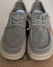 七匹狼男鞋夏季透氣帆布鞋一腳蹬厚底休閑運動(dòng)板鞋子男9812 卡其灰 42 曬單實(shí)拍圖