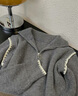 妃奧絨【撤柜精品】灰色拼接半拉鏈高領(lǐng)毛衣女早秋季外穿寬松內搭針織衫 灰色.【現貨】 M 曬單實(shí)拍圖