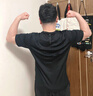 夏季冰絲短袖T恤男透氣速干衣冰感大碼運動(dòng)沙灘速干上衣ZB1網(wǎng)眼T 黑色 2XL 曬單實(shí)拍圖