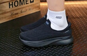 斯凱奇（Skechers）秋新款男鞋閃穿健步鞋網(wǎng)面透氣一腳蹬休閑健步鞋足弓支撐217076 曬單實(shí)拍圖