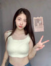 俏蓓依羊羔絨保暖背心25年新款女士帶胸墊加絨加厚秋冬季內衣可外穿睡衣 吊帶背心-奶白色長(cháng)款 M 適合80-105斤 曬單實(shí)拍圖
