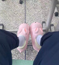 ECAC防水棉拖鞋女童冬季包跟可愛(ài)2025姐妹室內家居可外穿加絨保暖棉鞋 黃色【可愛(ài)小兔子姐妹款】 34 -35【推薦33-34腳】 曬單實(shí)拍圖
