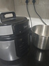 美的（Midea）電壓力鍋電高壓鍋高壓電飯鍋微壓電飯煲6升0涂層304不銹鋼不粘家用加深雙內膽3-12人煲湯燉肉煮飯 【少鹽提鮮】0涂層不銹鋼 6L 曬單實(shí)拍圖