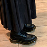 馬丁博士（Dr.Martens）1460 Virginia英倫風(fēng)男女款早秋荔枝紋軟皮馬丁靴 黑色 38 曬單實(shí)拍圖