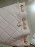 CHARLES&KEITH絎縫菱格鏈條水桶包雙肩包包女包女友生日禮物CK2-10701506 Light Pink淺粉色 M 曬單實(shí)拍圖