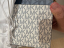 MICHAEL KORS邁克高仕 MK Charm 中號(hào)老花鏈條單肩包 海軍藍(lán)混色 407 NS 曬單實(shí)拍圖