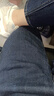 逸陽(yáng)不易褪色香蕉哈倫牛仔褲女秋季新款休閑寬松顯瘦老爹褲子 深藍色 28 曬單實(shí)拍圖