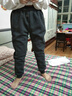 軒萊雅冬季加厚羊羔絨長(cháng)褲子男寬松針織休閑褲運動(dòng)男褲保暖防寒男士衛褲 黑色羊羔絨+灰色羊羔絨 【直筒款】 3XL 曬單實(shí)拍圖