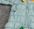 巴拉巴拉童裝嬰兒輕薄連體衣羽絨服連體衣冬裝寶寶爬服兒童衣服男童女童 粉綠41416 80cm 曬單實(shí)拍圖