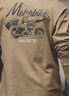后探復古摩登重磅長(cháng)袖t恤男秋季寬松潮牌純棉美式機車(chē)印花秋衣打底衫 淺咖色 3XL（180-200斤） 曬單實(shí)拍圖