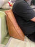 理沙星樹(shù)高端品質(zhì)三角靠枕沙發(fā)靠背墊靠枕客廳座椅腰靠墊辦公室多功能腰枕 安妮焦糖色 含枕芯 長(cháng)70高35厚20 曬單實(shí)拍圖