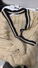 moussy 新品高知淡人風(fēng)淑女隨性V領(lǐng)針織衫010HAS70-2981 011米白色 均碼 00020/F 曬單實(shí)拍圖