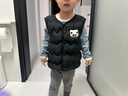 嘟嘟家寶寶多巴胺馬甲秋冬兒童夾棉坎肩卡通男女童背心秋款童裝 黑色100 曬單實(shí)拍圖