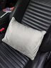 DEATKN【德國高端】汽車(chē)抱枕被子兩用二合一高檔車(chē)載加厚加絨蓋毯二合一 【進(jìn)口翻毛皮四季皆宜】白色 腰枕帶毯子110*150cm 曬單實(shí)拍圖