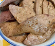 嘉之派潮汕獅頭鵝鹵鵝頭鵝肝鵝掌鵝翅鵝肉鹵味熟食特產(chǎn)新鮮現(xiàn)鹵加熱即食 獅頭鵝粉肝【300g】 切好 曬單實拍圖