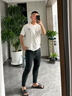 都市麗人保暖褲男秋褲男士保暖褲護膝貼片加絨加厚棉褲防寒打底褲男士秋褲 雪貂絨滿(mǎn)腿護膝-黑灰 【550g】 2XL 【推薦體重120-140斤】 曬單實(shí)拍圖