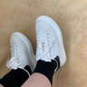 H8小白鞋2025新款百搭莆田鞋子情侶男女內(nèi)增高厚底休閑運(yùn)動(dòng)板鞋 白色-黑皮尾（禮盒裝） 37 女碼 曬單實(shí)拍圖