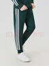 阿迪達斯（adidas）兒童輕運動(dòng)長(cháng)褲男女休閑寬松束腳運動(dòng)長(cháng)褲  深綠色/白色 152 曬單實(shí)拍圖