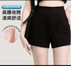 浪莎西裝短褲女2025秋季薄款修身黑色短褲韓版百搭高腰彈力打底熱褲 曬單實拍圖