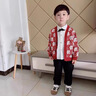 G.DUCKKIDS寶寶春秋套裝1-3歲兒童秋裝衣服小童韓版帥氣三件套2周歲男童潮衣 深紅色 80 cm 曬單實(shí)拍圖