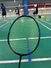 李寧（LI-NING）羽毛球拍雷霆100二代全碳素單拍專(zhuān)業(yè)型進(jìn)攻球拍暴風(fēng)綠4U 空拍 曬單實(shí)拍圖