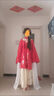 班貝智解雨臣cos服周邊衣服二次元盜墓筆記花嫁明制解雨臣幼年cos服卡通 解雨臣cos服(紅色立領(lǐng)衫+黃色裙擺+云肩 S 曬單實(shí)拍圖