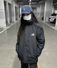adidas拒水加絨內膽三合一連帽外套男女秋冬阿迪達斯官方輕運動(dòng) 黑色   L 曬單實(shí)拍圖