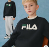 FILA【抗菌功能】斐樂(lè )兒童童裝2025年冬季新款男女童小童加絨衛衣 傳奇藍-NV 160 曬單實(shí)拍圖