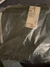 無(wú)印良品（MUJI）男式 水洗 平紋 短褲 純棉全棉 褲子 休閑褲 AED10A3S 卡其綠 L 曬單實(shí)拍圖