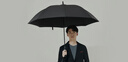 京東京造超大號雨傘長(cháng)柄傘自動(dòng)男士直桿傘高爾夫商務(wù)晴雨傘暴雨抗風(fēng)27寸 曬單實(shí)拍圖