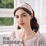 婧麒（JOYNCLEON）孕婦月子發(fā)帶頭巾帽子夏薄款產(chǎn)婦防風(fēng)月子帽產(chǎn)后坐月子用品發(fā)箍女 頭巾/粉色/抗菌雙層云氧棉 曬單實(shí)拍圖