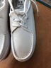 潔爾康綁帶護士鞋春秋透氣軟底頭層牛皮不臭腳輕便舒適醫院美容院小白鞋 白色 36 曬單實(shí)拍圖