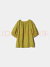優(yōu)衣庫(kù)女裝麻混紡印花泡泡袖襯衫短袖襯衣打褶復(fù)古477604 00 白色 M /160/84A 曬單實(shí)拍圖