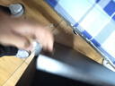 旻昱大學(xué)生床上書桌電腦桌宿舍神器寢室上鋪下鋪懶人折疊筆記本小桌子 【懸掛款-帶鎖】黑橡木色80cm 曬單實拍圖