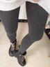 佰姿緣九分灰色打底褲女春秋薄款黑色連褲襪外穿加絨加厚秋冬壓力瘦腿襪 【1雙裝/九分】深灰色*1 均碼 初冬薄絨【適合0~12℃】 曬單實(shí)拍圖