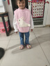 G.DUCKKIDS小黃鴨童裝女童春裝套裝兒童衣服女寶寶1-3歲6秋季毛衣馬甲三件套 粉色 120 建議110-115cm4-5歲 曬單實拍圖