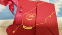 周大生五福通寶純銀項鏈國風(fēng)碎冰冰五帝錢(qián)鎖骨鏈本命年生日禮物送女友 曬單實(shí)拍圖