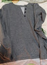 啄木鳥(niǎo)純棉假兩件長(cháng)袖T恤女春秋季氣質(zhì)韓版設計感紐扣寬松百搭打底小衫 灰色紐扣 L 100-120斤 曬單實(shí)拍圖