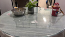晶亞圓形鋼化玻璃桌面家用餐桌玻璃面定制玻璃臺面國標3C鋼化隔熱防爆 圓形直徑100cm 足厚6mm【真國標3c認證】 曬單實(shí)拍圖