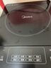 美的（Midea）家用大面板電磁爐一套帶鍋 2200w大功率節能火鍋電磁爐小型平面大火力炒菜鍋一體全套電池爐電磁灶 【2200w火力 8檔可調】350mm加大面板 曬單實(shí)拍圖