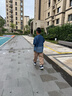 ASK JUNIOR男童外套2025秋季中大童牛仔夾克兒童撞色外套潮 藍色 150 曬單實(shí)拍圖
