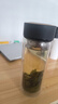 富光雙層玻璃杯水杯男女車載家用高硼硅玻璃杯泡茶杯帶茶隔玻璃杯子 黑色 500ml 雙層玻璃直杯 曬單實拍圖