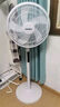 金立電風(fēng)扇落地扇家用大風(fēng)力16寸遙控輕音立式搖頭冷風(fēng)電扇五葉出租房 遙控款/3米電源線(xiàn)+定時(shí)+遙控+白 曬單實(shí)拍圖