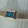 西鐵城（CITIZEN）手表 Juicy Tint系列石英不銹鋼表帶時(shí)尚簡(jiǎn)約女表 EJ6123-81W 復古綠方盤(pán) 曬單實(shí)拍圖