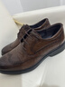 奧康男鞋新款布洛克正裝商務(wù)休閑皮鞋男士真皮英倫風(fēng)軟底德比結婚鞋子 11072R棕色 41 (255mm) 曬單實(shí)拍圖