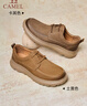 駱駝（CAMEL）男鞋 2025秋季新款舒適通勤經(jīng)典復古工裝休閑鞋男士商務(wù)皮鞋 G15A005047 土黃 40 曬單實(shí)拍圖